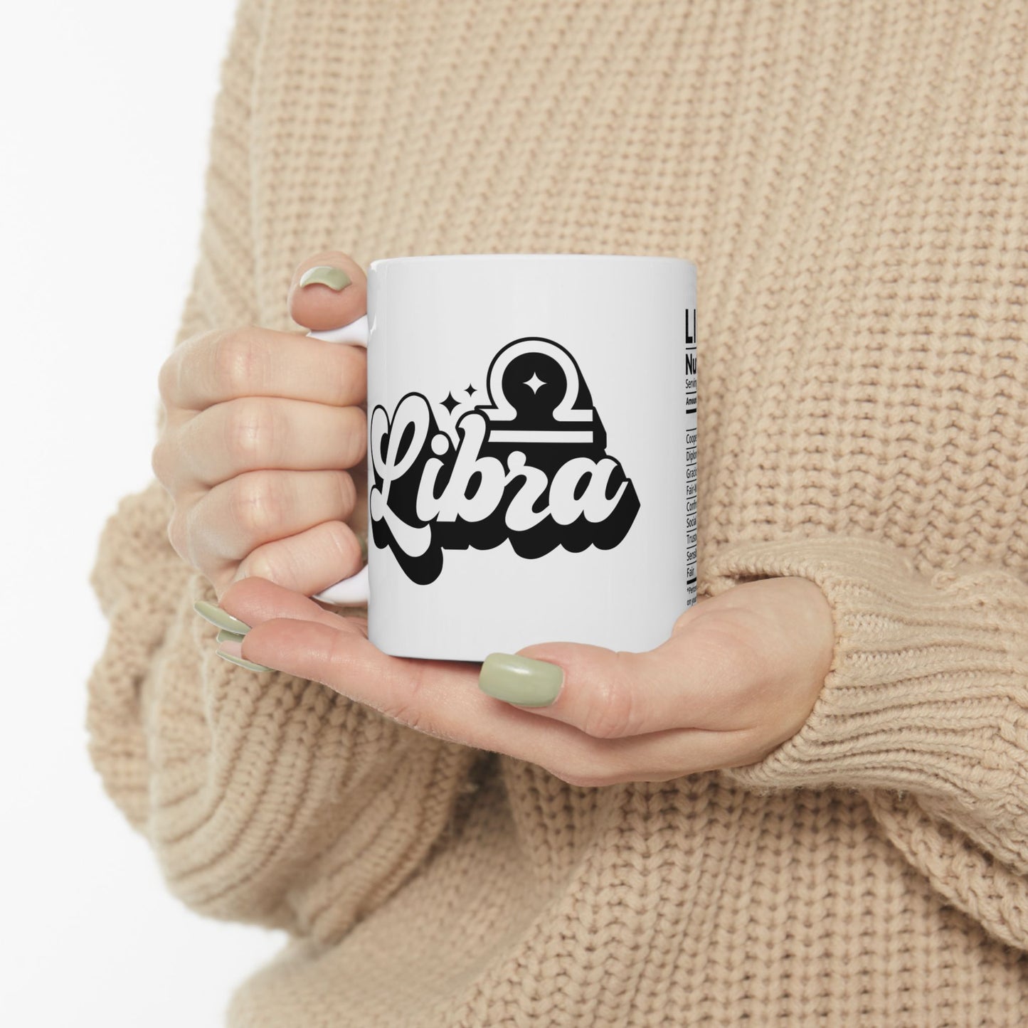 Libra Ceramic Mug, (11oz, 15oz)