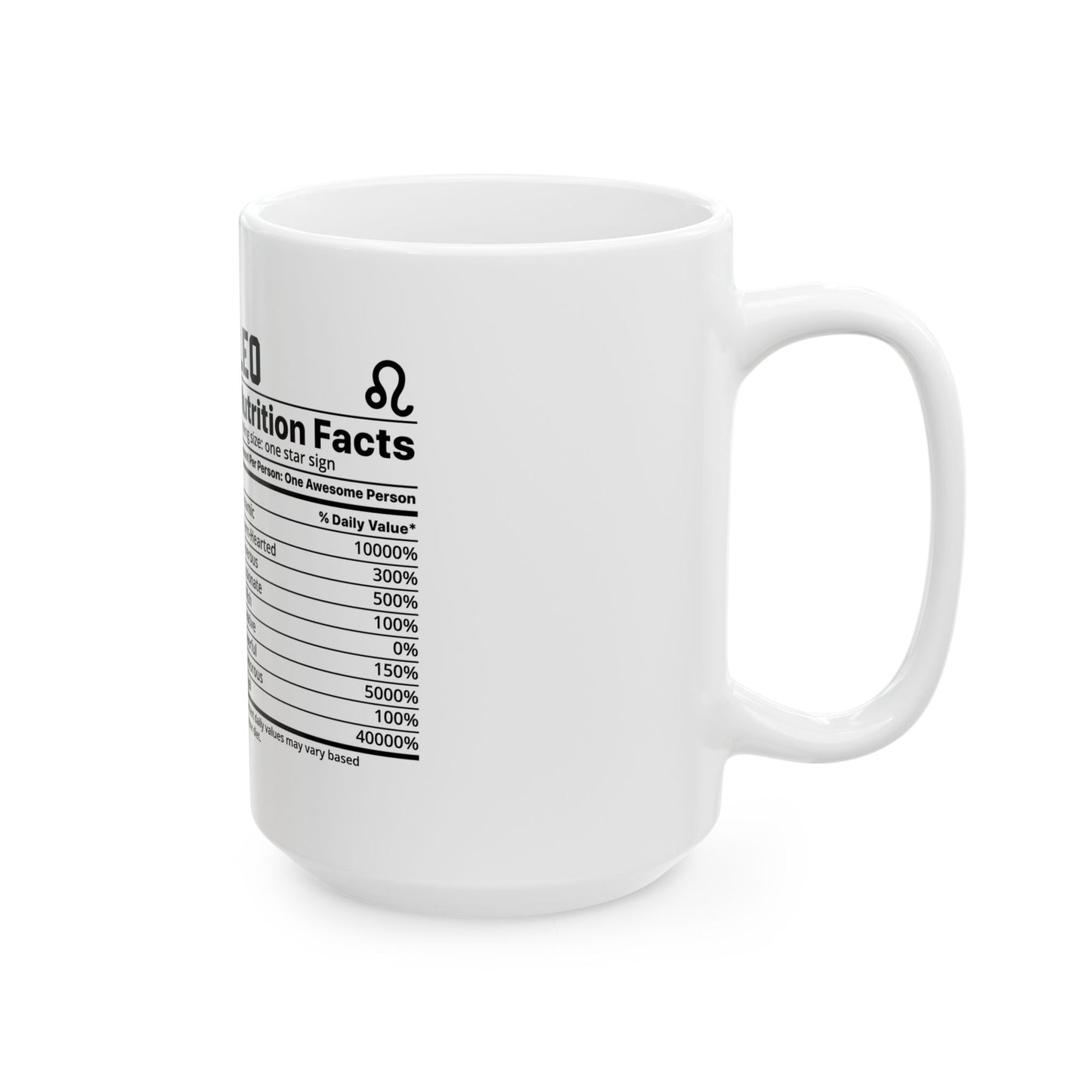 Leo Ceramic Mug, (11oz, 15oz)