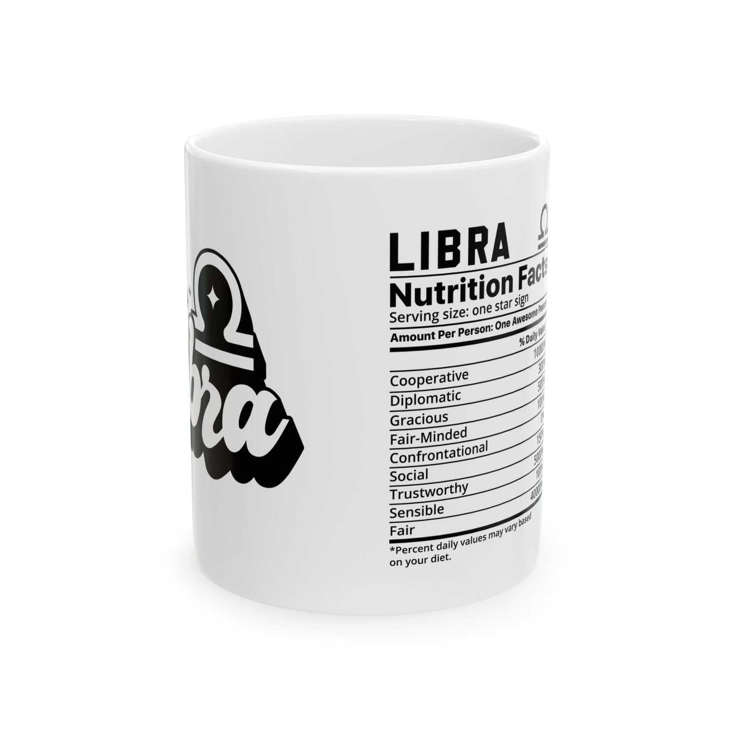 Libra Ceramic Mug, (11oz, 15oz)