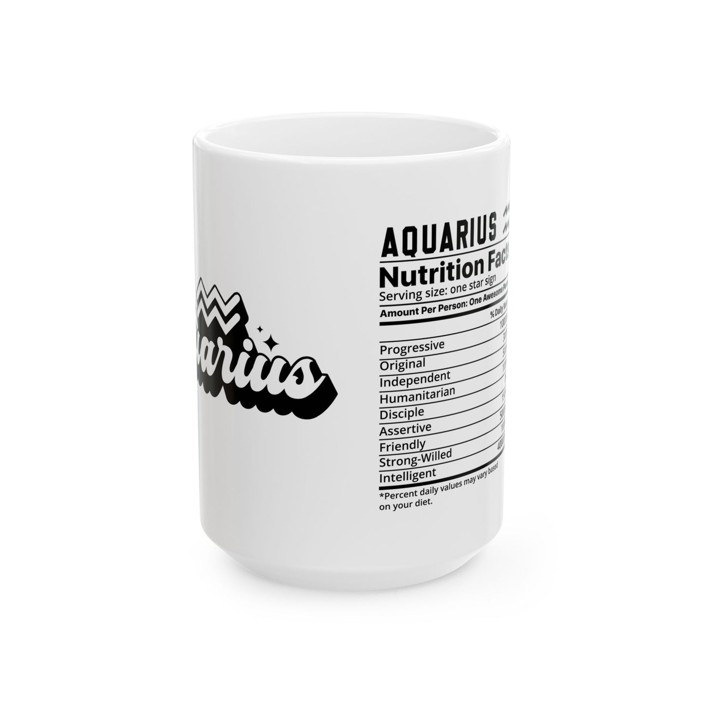 Aquarius Ceramic Mug, (11oz, 15oz)