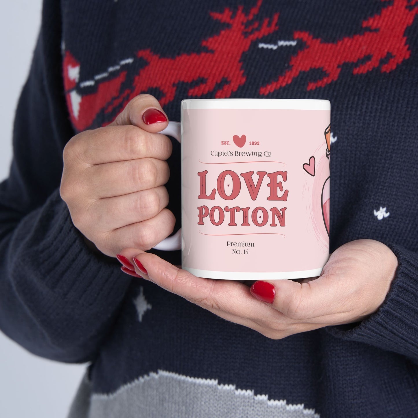 Coffee Mug - Valentine’s Day Love Potion Ceramic Mug (11oz, 15oz)