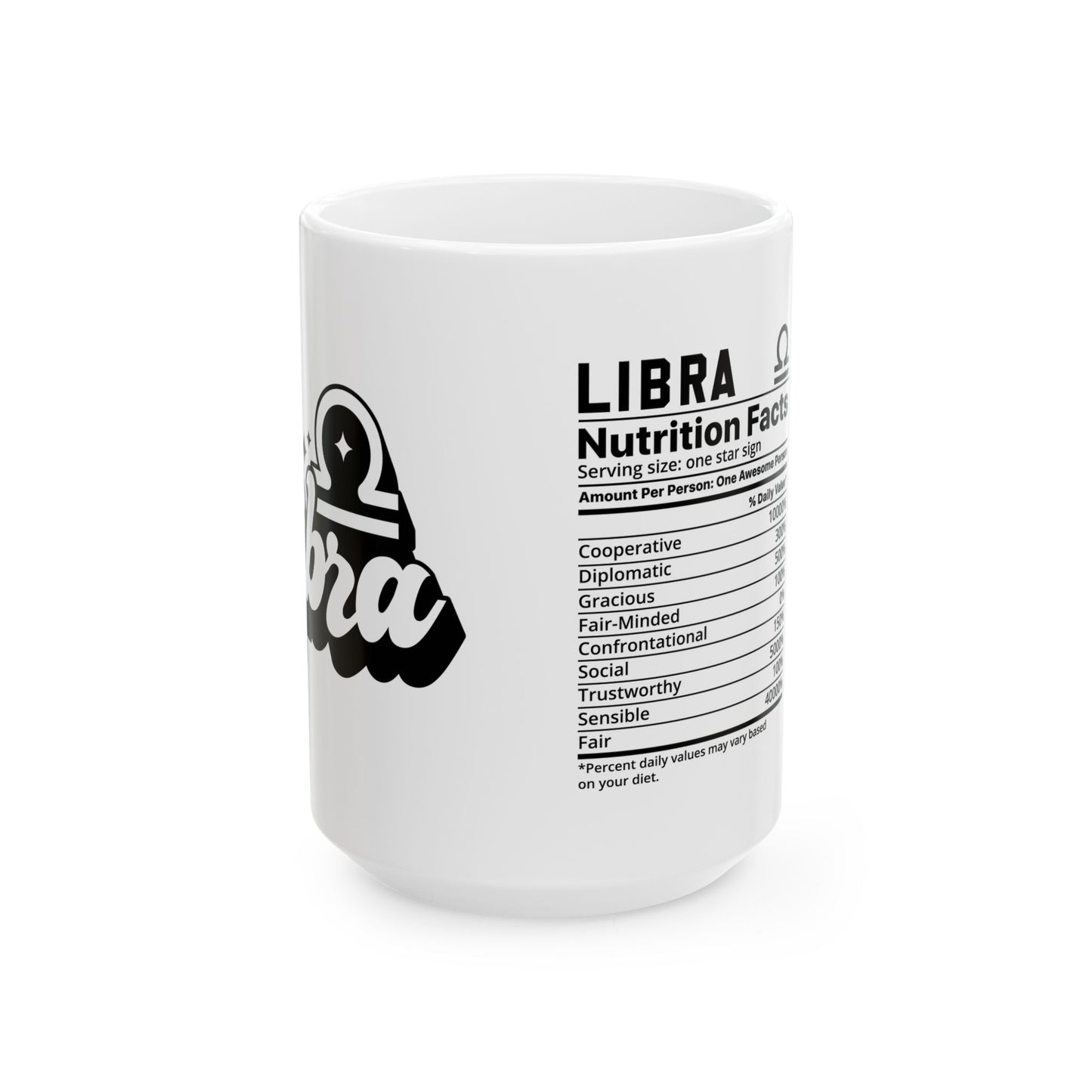 Libra Ceramic Mug, (11oz, 15oz)