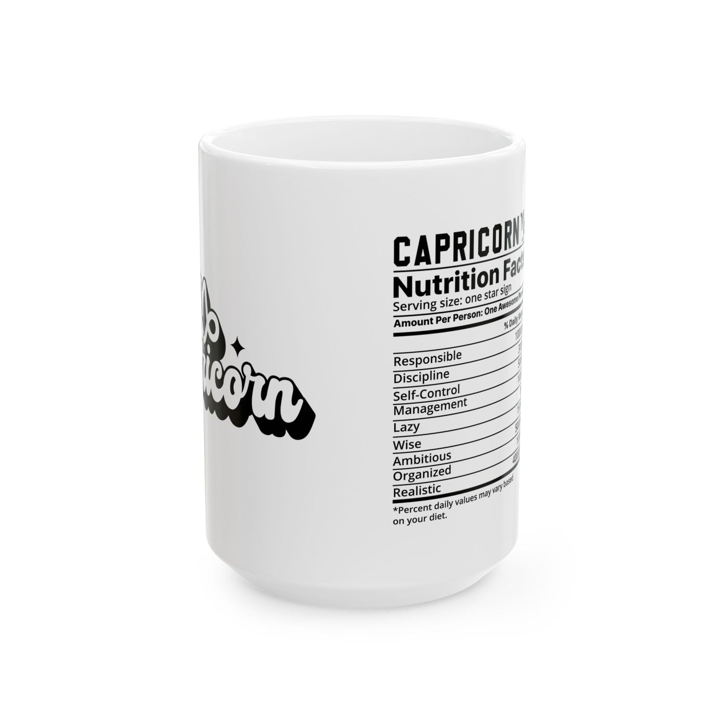 Capicorn Ceramic Mug, (11oz, 15oz)