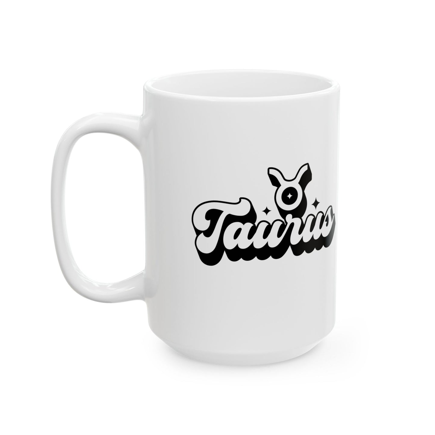 Taurus Ceramic Mug, (11oz, 15oz)